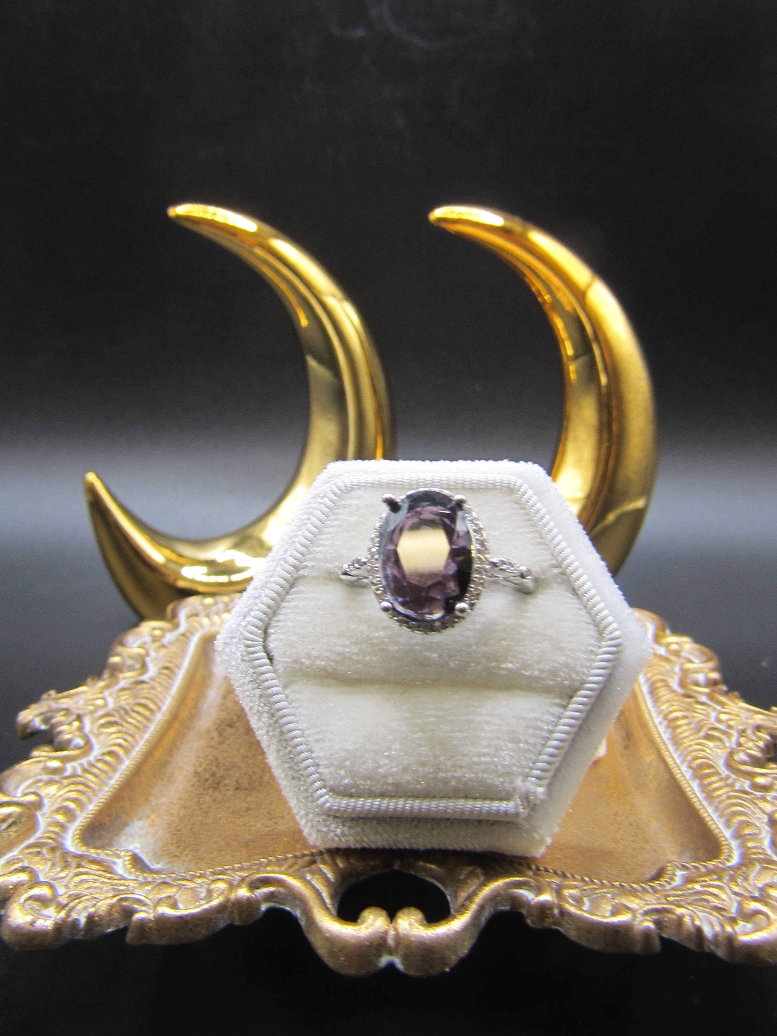 Amethyst Aureole Ring
