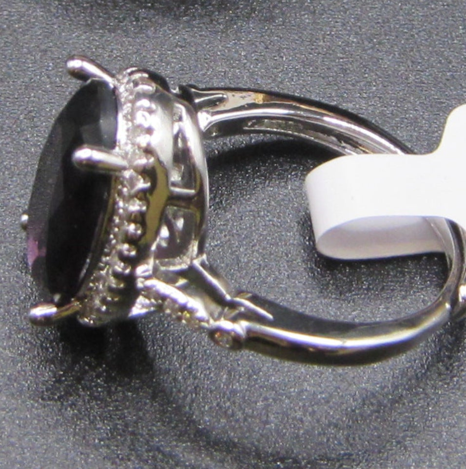 Amethyst Aureole Ring