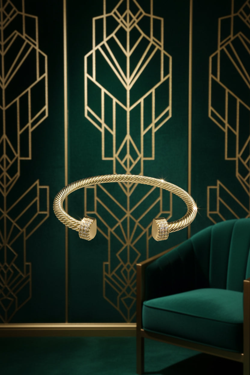 The Pavé End Bangle