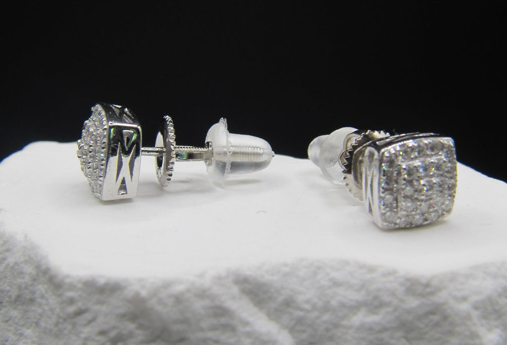 The Silver Grid Studs