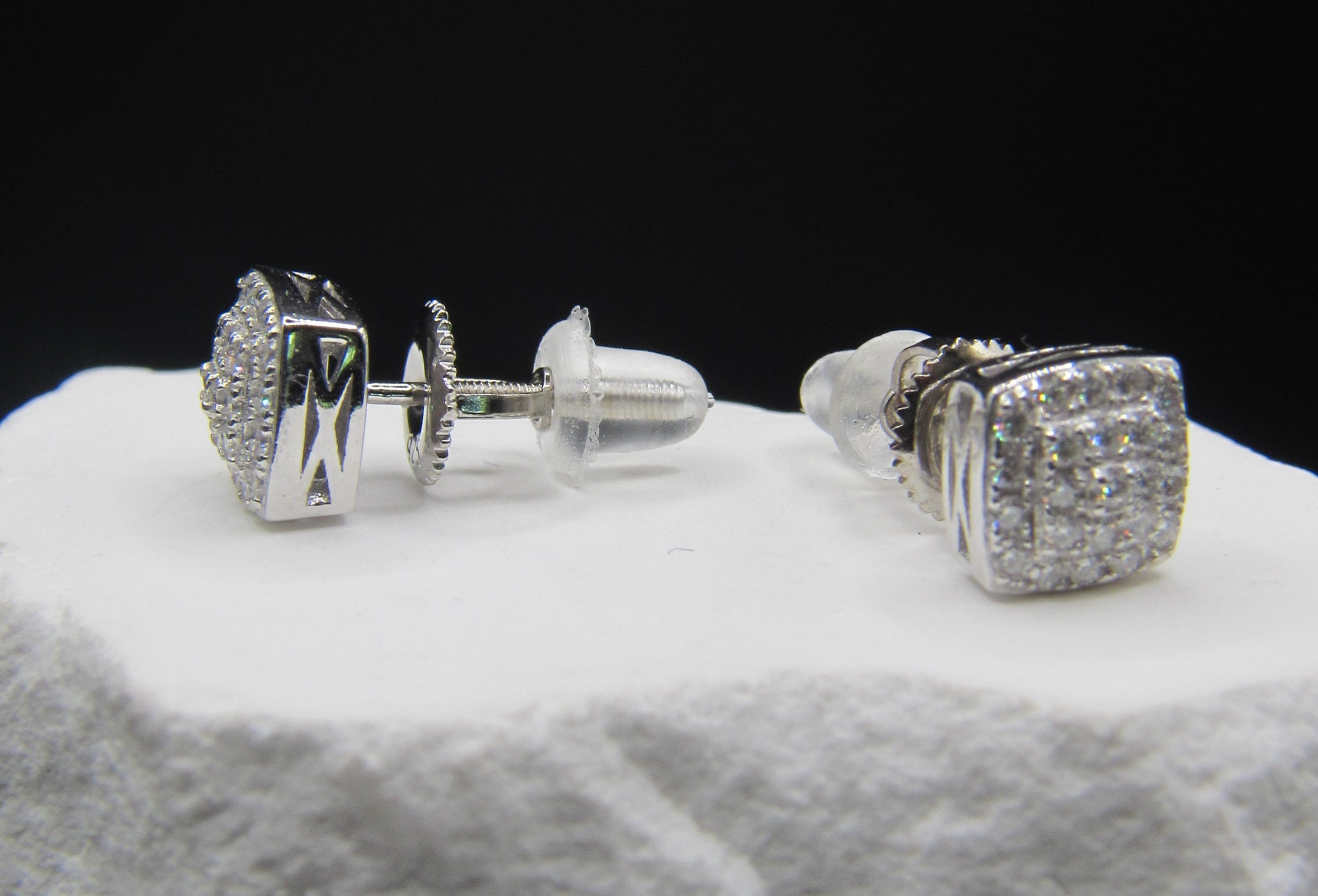 The Silver Grid Studs