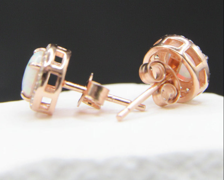 The Opal Dusk Halo Studs