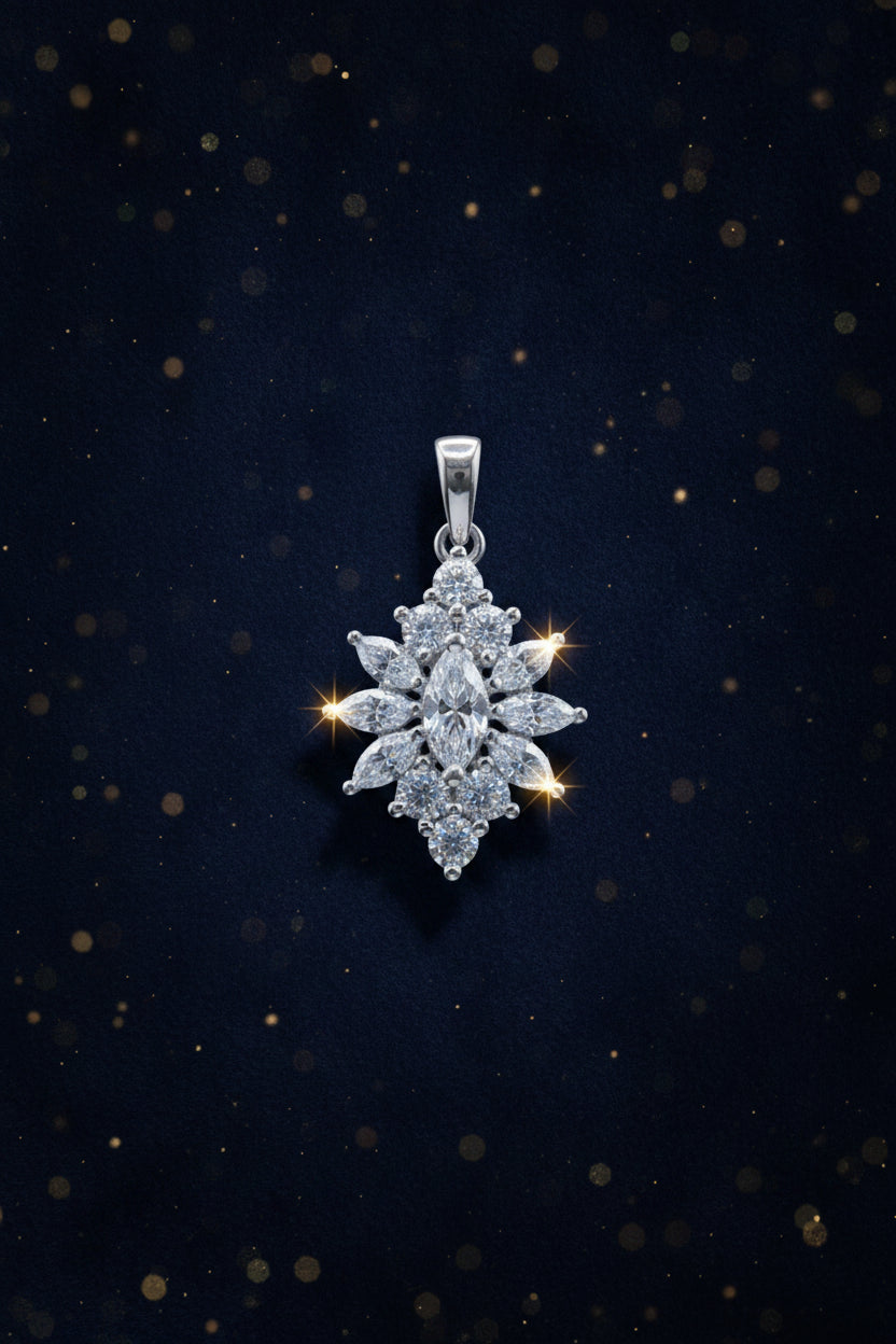Bloom Moissanite Pendant