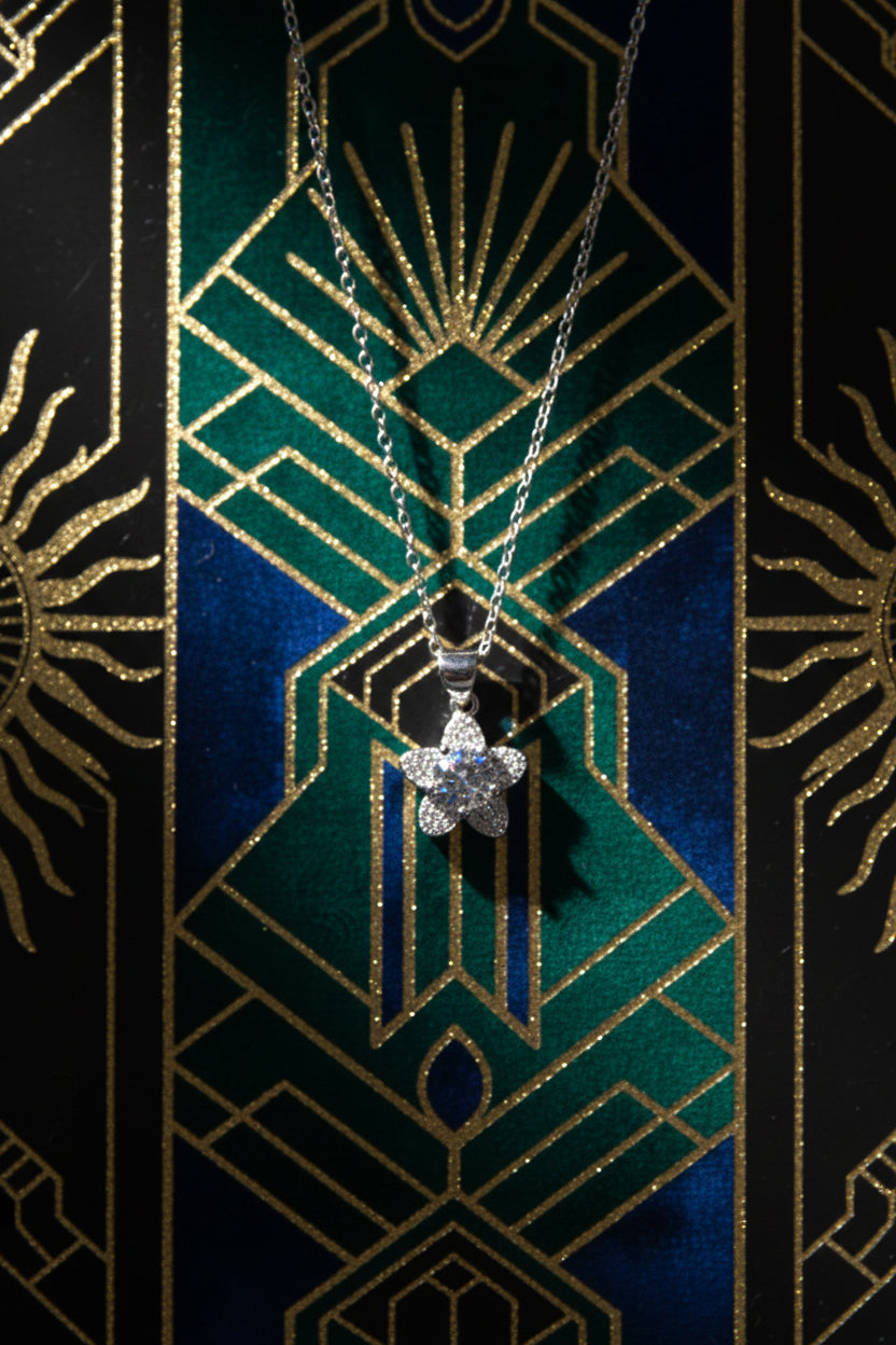Star Pavé Moissanite Pendant Necklace