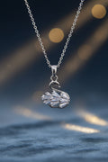 CZ Swan Pendant Necklace