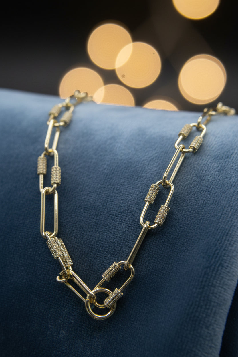 Celestial Paperclip Necklace