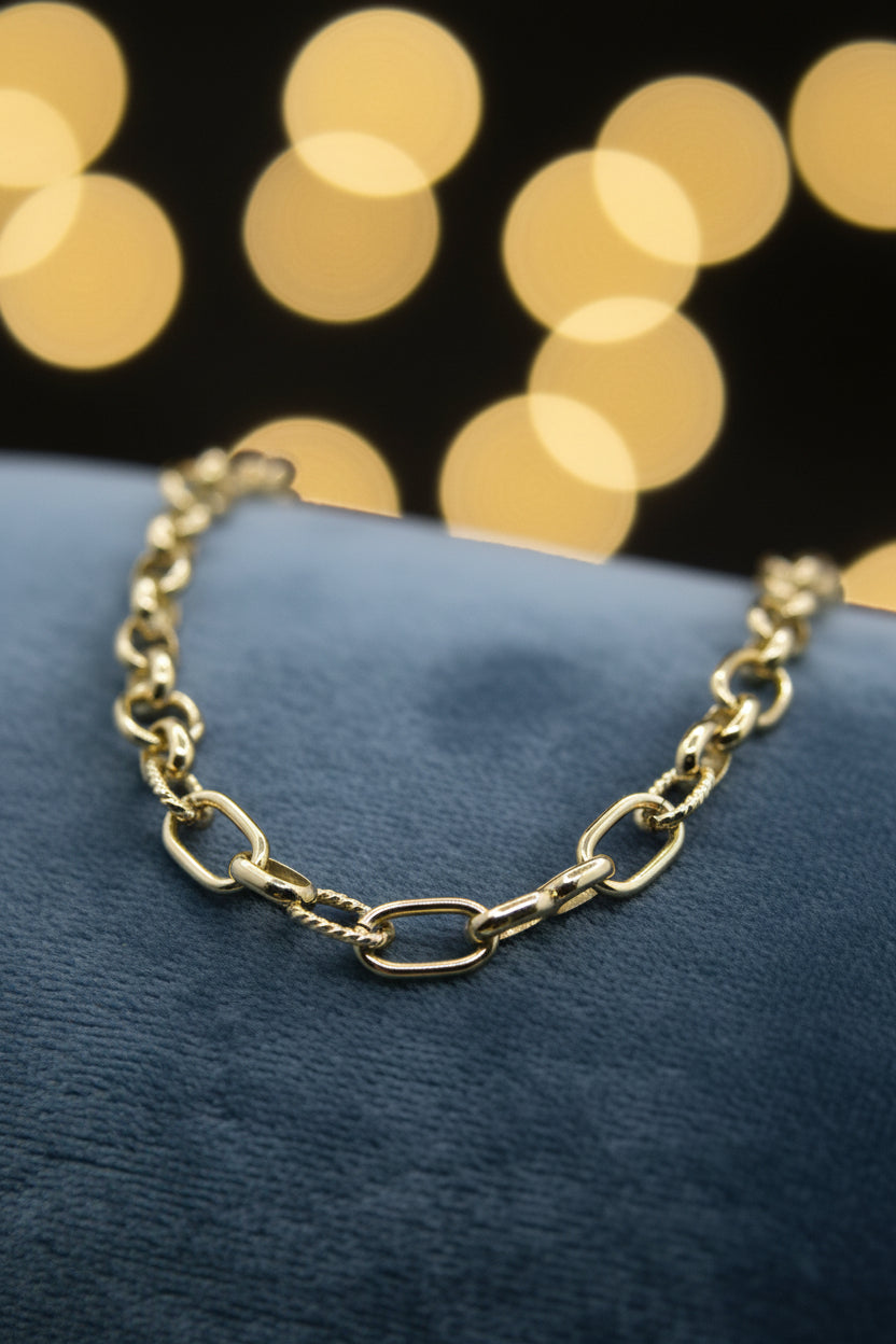 Celestial Link & Circle Necklace