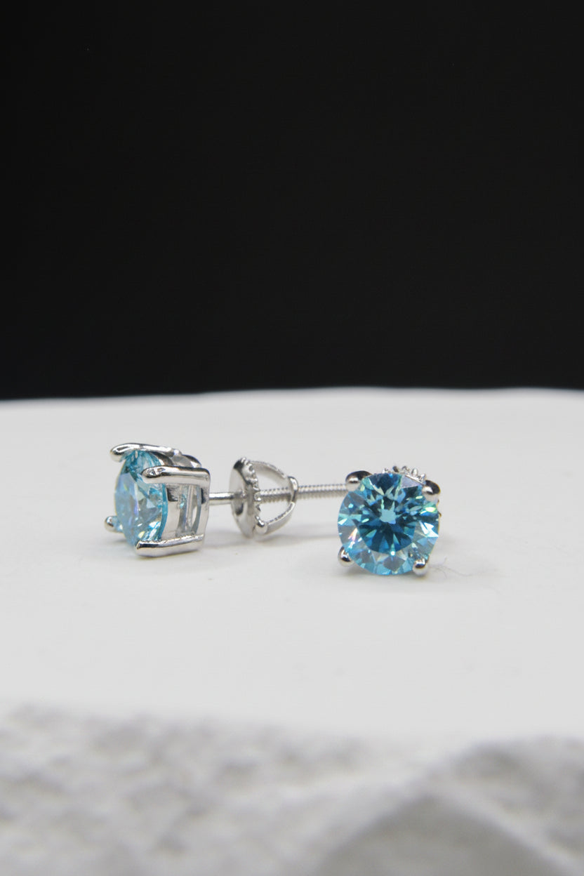 Glacé Moissanite Stud Earrings