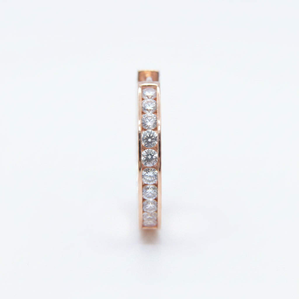 Aurora Moissanite Hoop Earrings