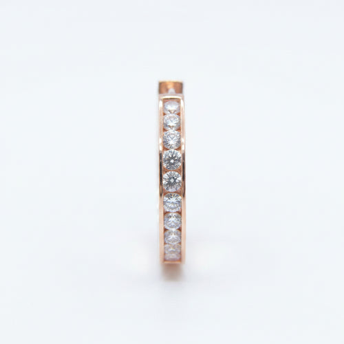 Aurora Moissanite Hoop Earrings