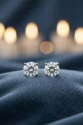 Éclat Screwback Solitaire Earrings