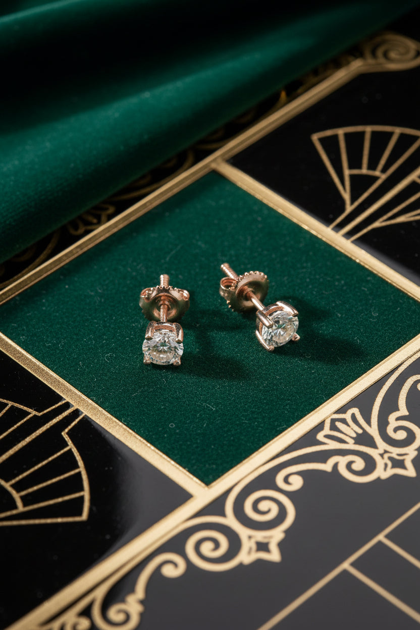 The Rose Solitaire Studs