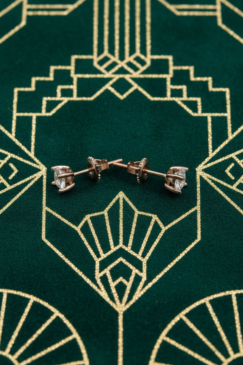The Rose Solitaire Studs