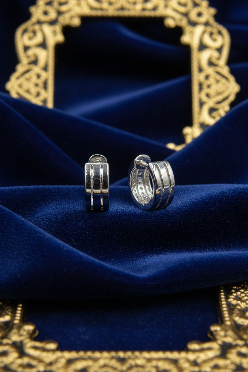 The Moonlit Huggie Hoops