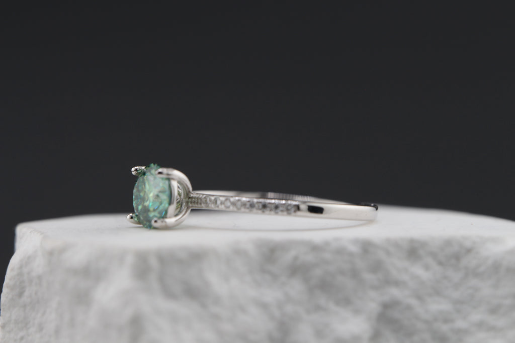 Aqua Lumière Pavé Ring