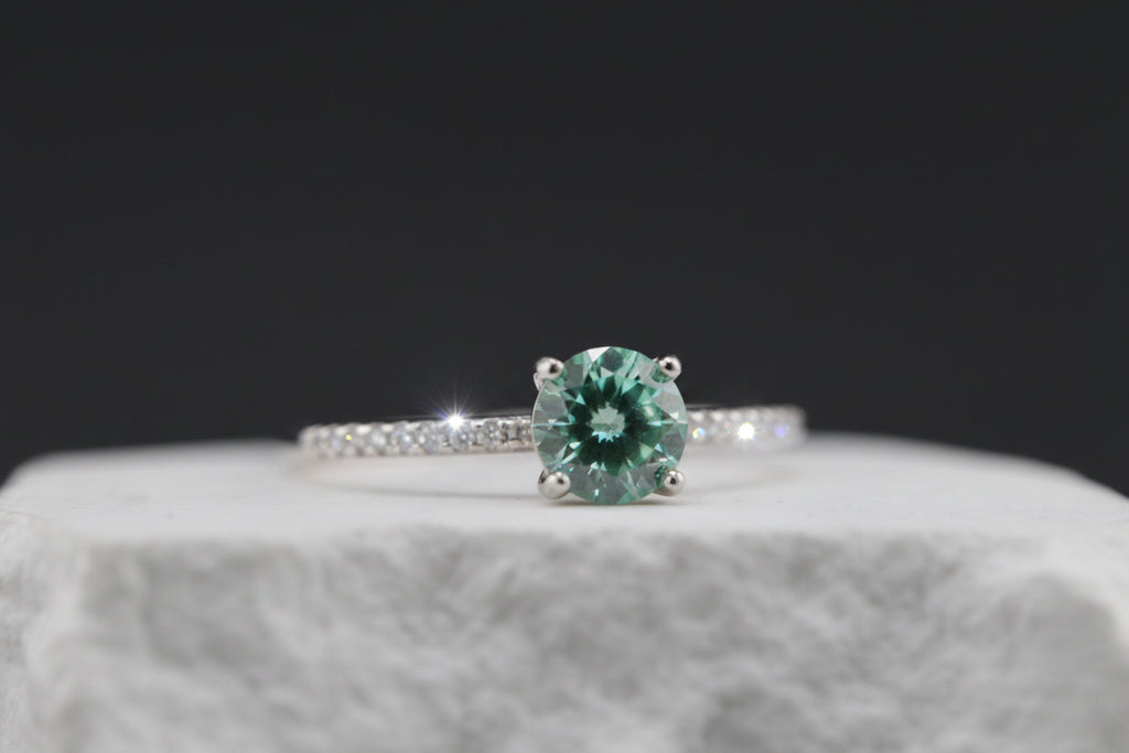 Aqua Lumière Pavé Ring