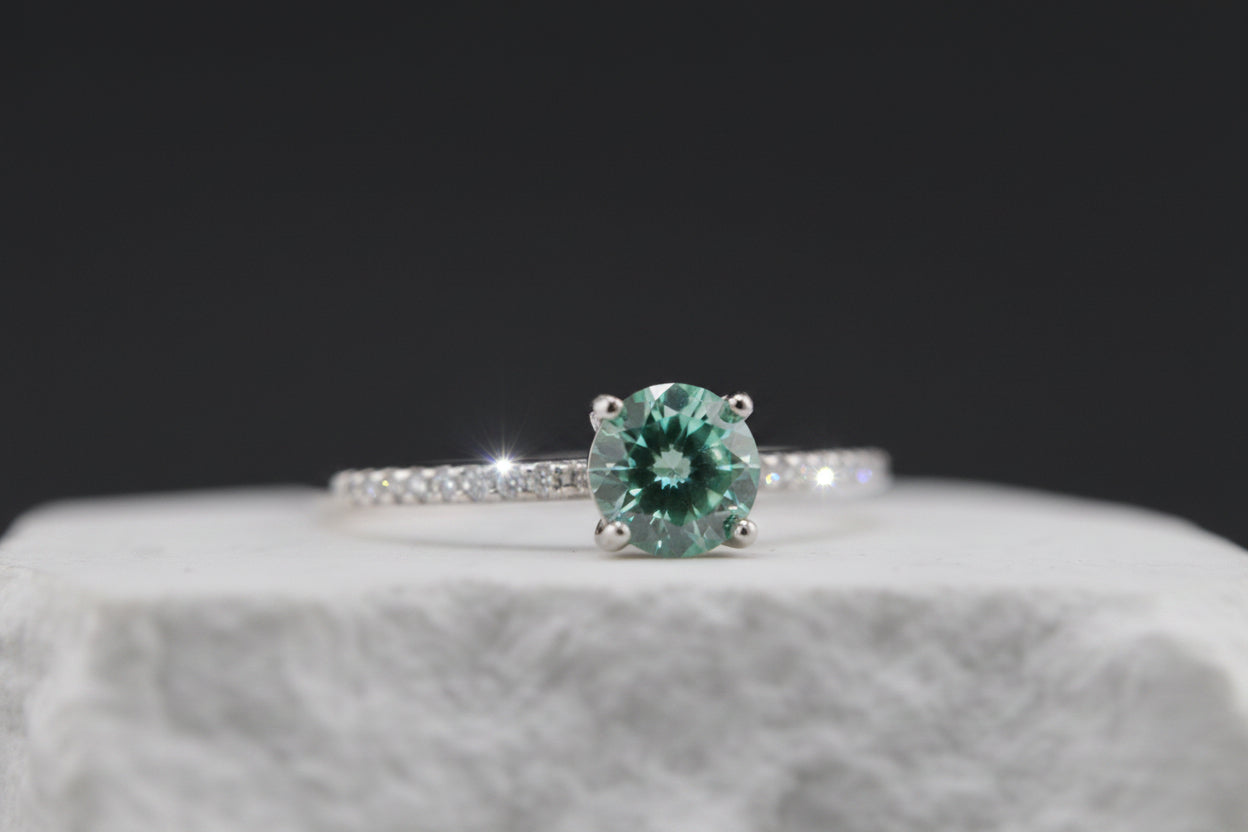 Aqua Lumière Pavé Ring