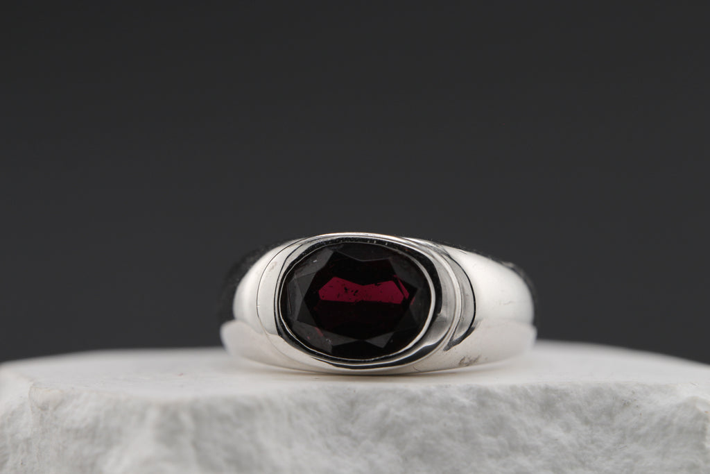 Crimson Dusk Ring