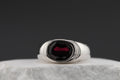 Crimson Dusk Ring