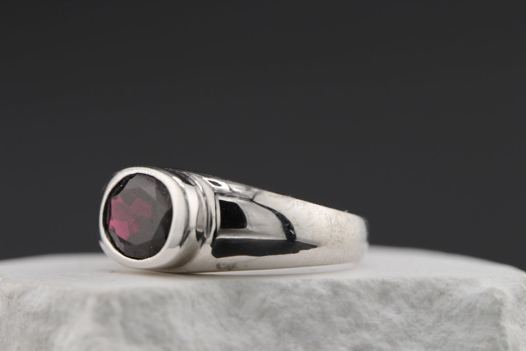 Crimson Dusk Ring