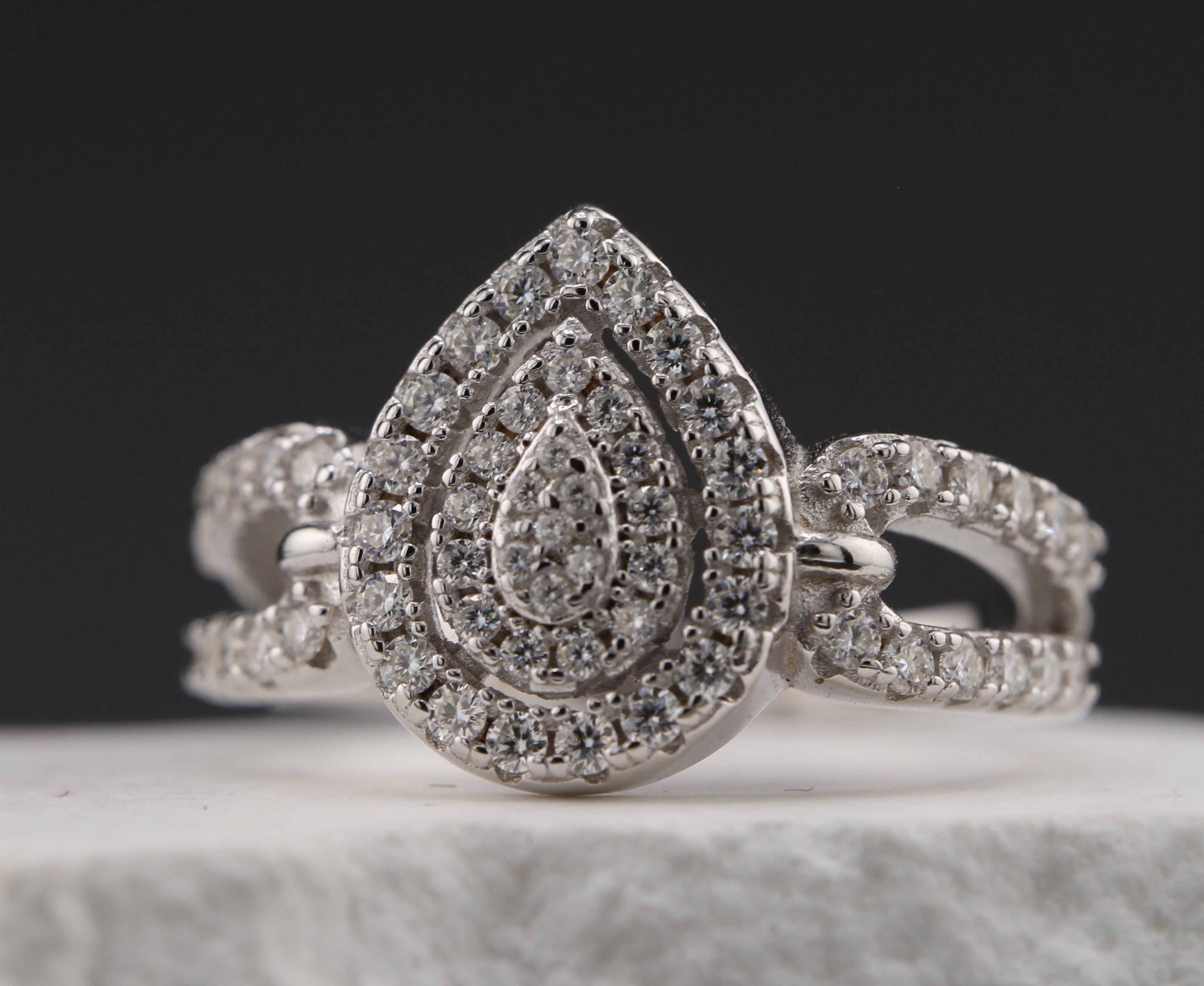 Luminary Pear Ring