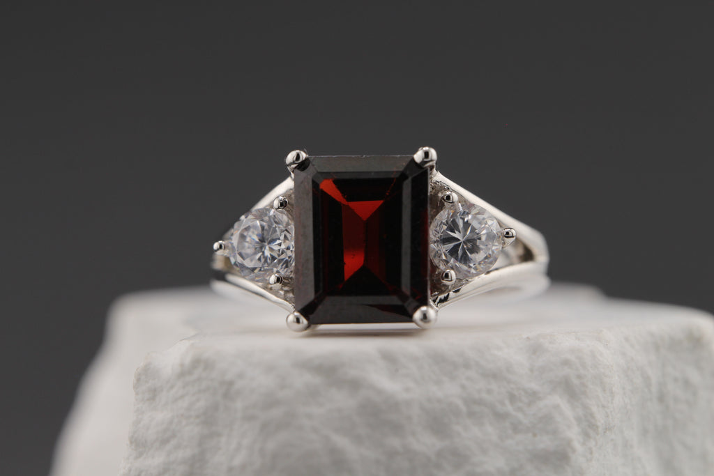 Crimson Halo Ring