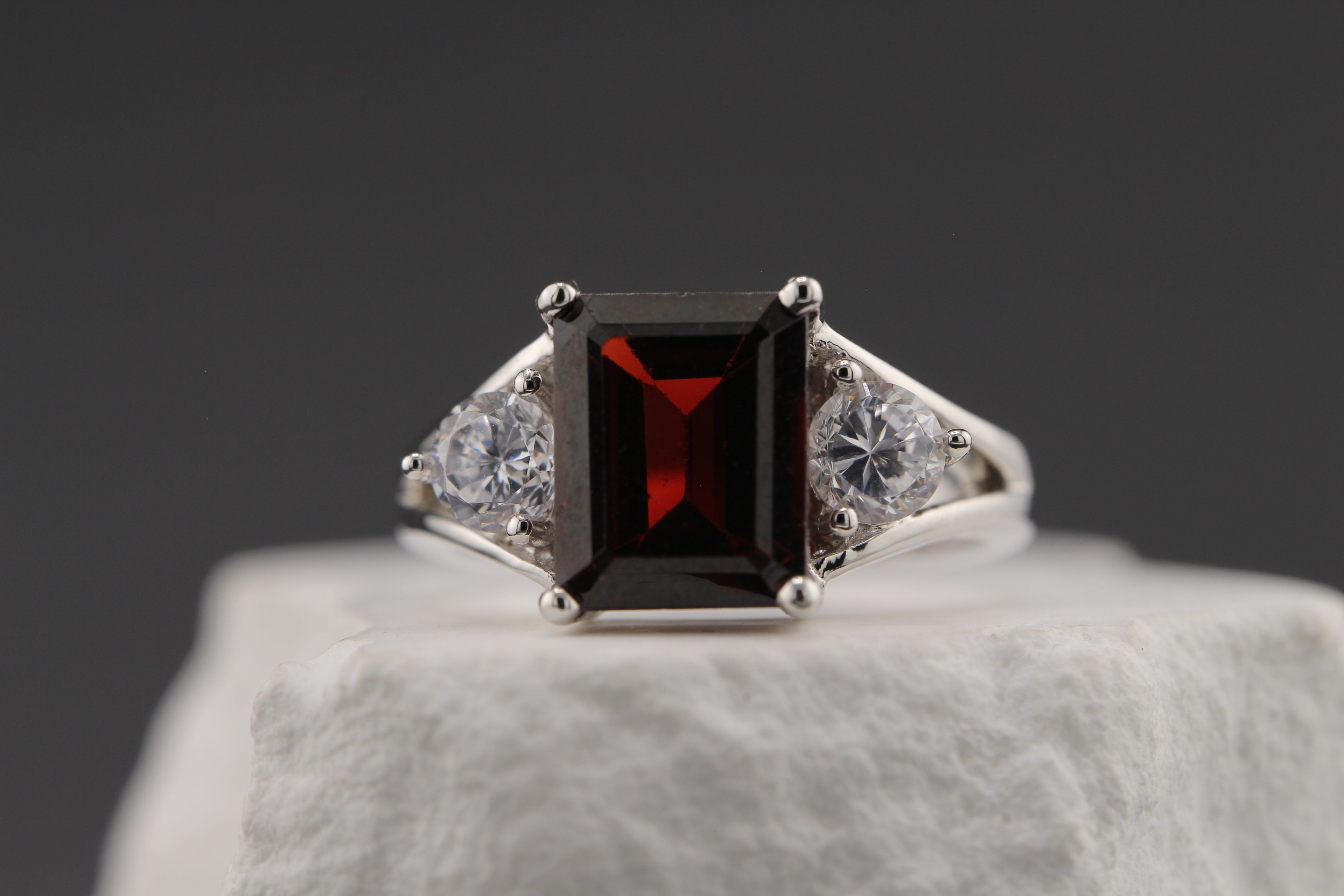 Crimson Halo Ring