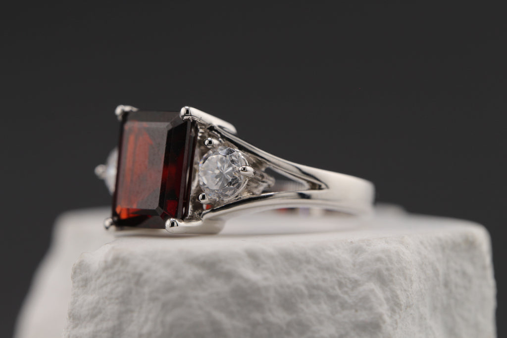 Crimson Halo Ring