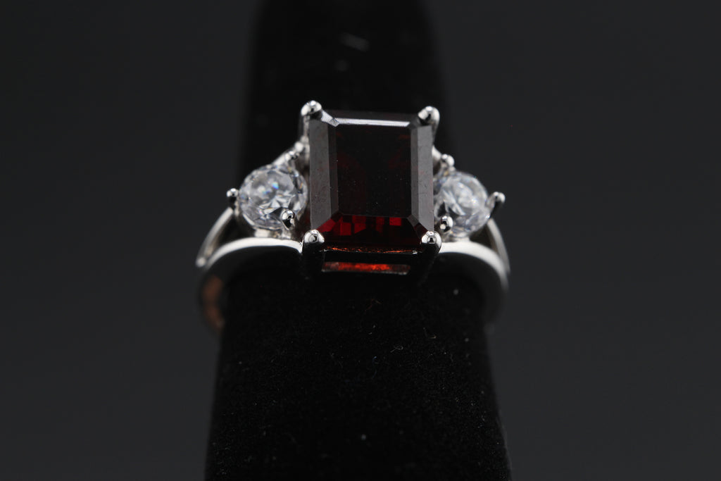 Crimson Halo Ring