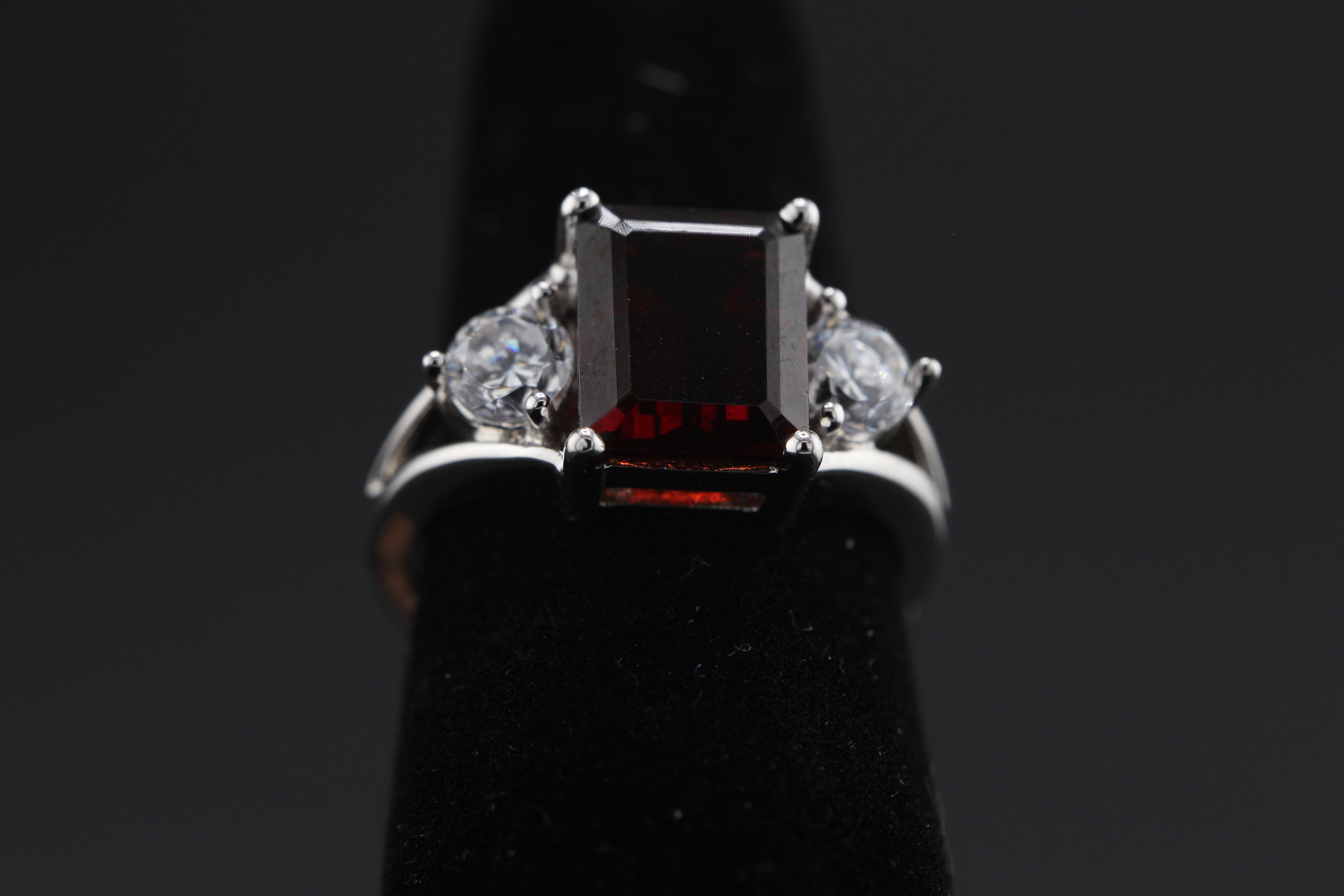 Crimson Halo Ring