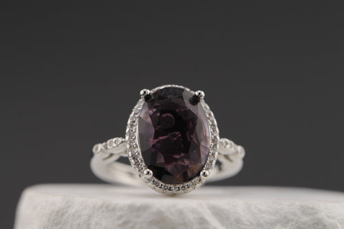 Amethyst Aureole Ring