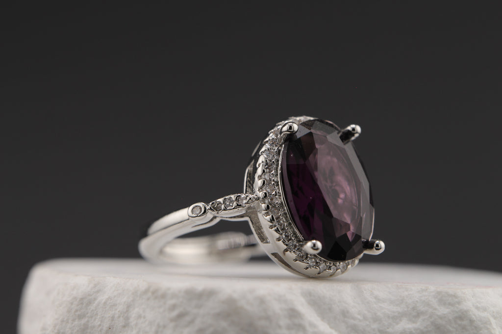 Amethyst Aureole Ring