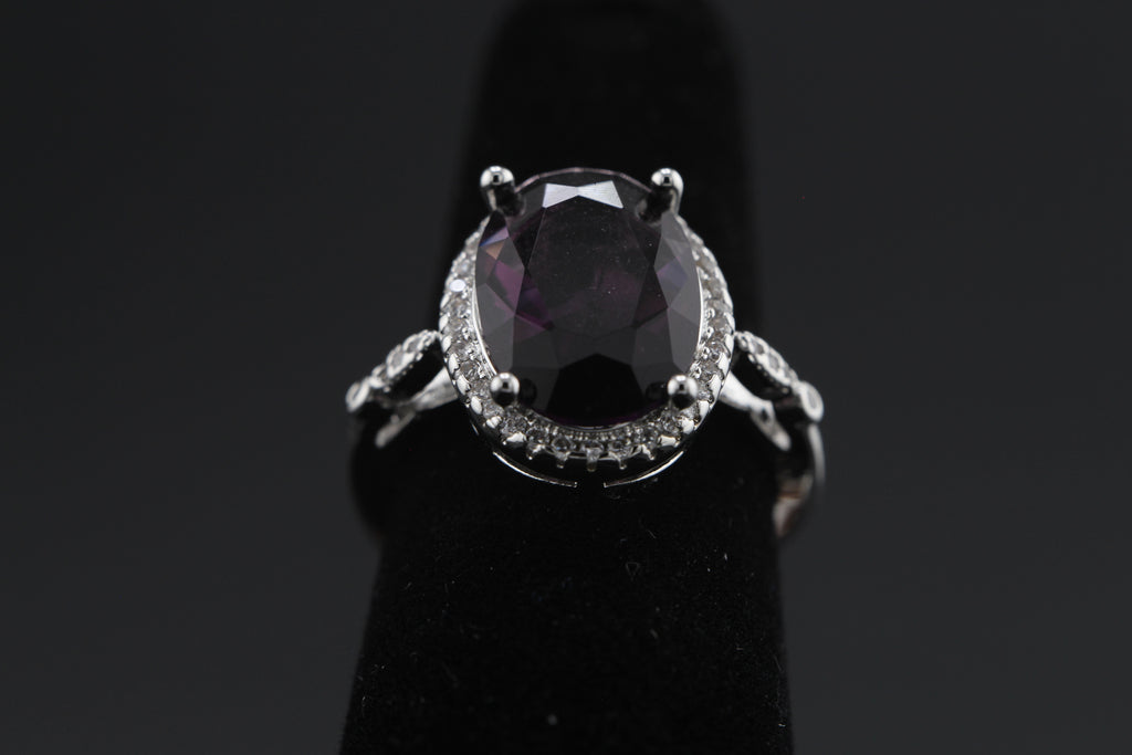 Amethyst Aureole Ring