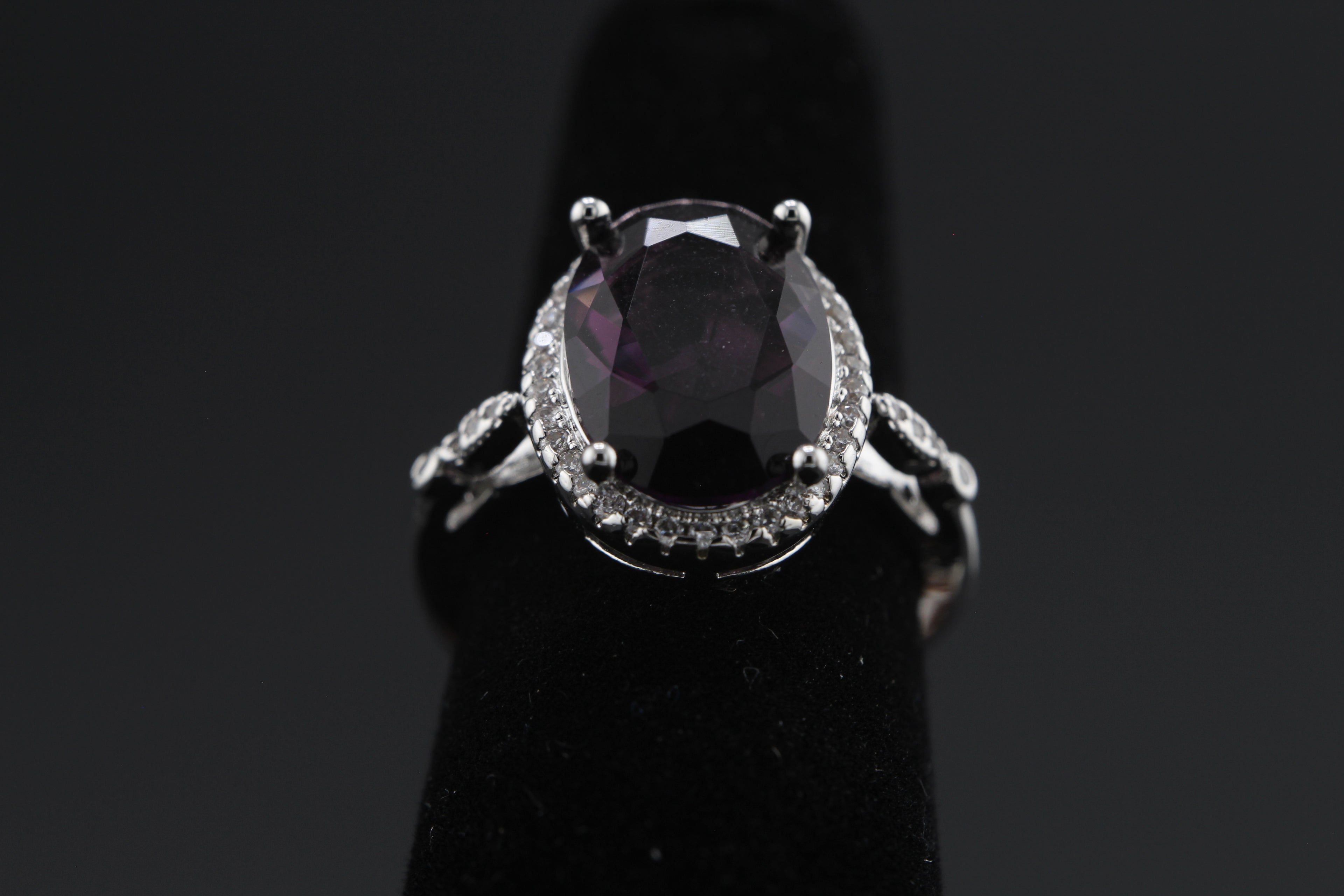 Amethyst Aureole Ring