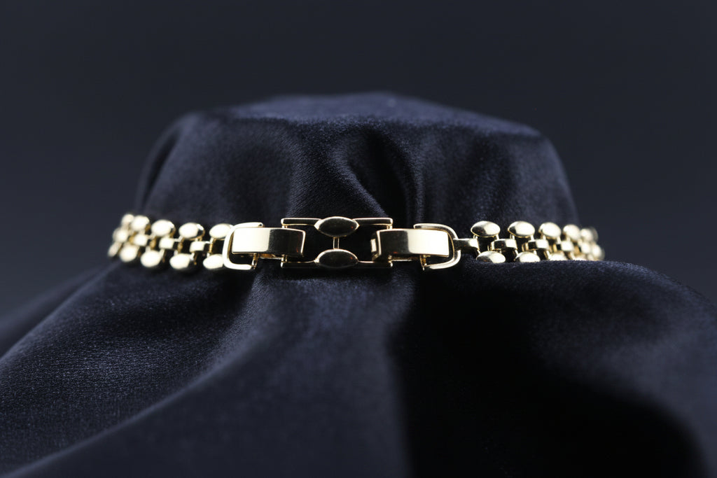 Moonlit Gold CZ Bracelet