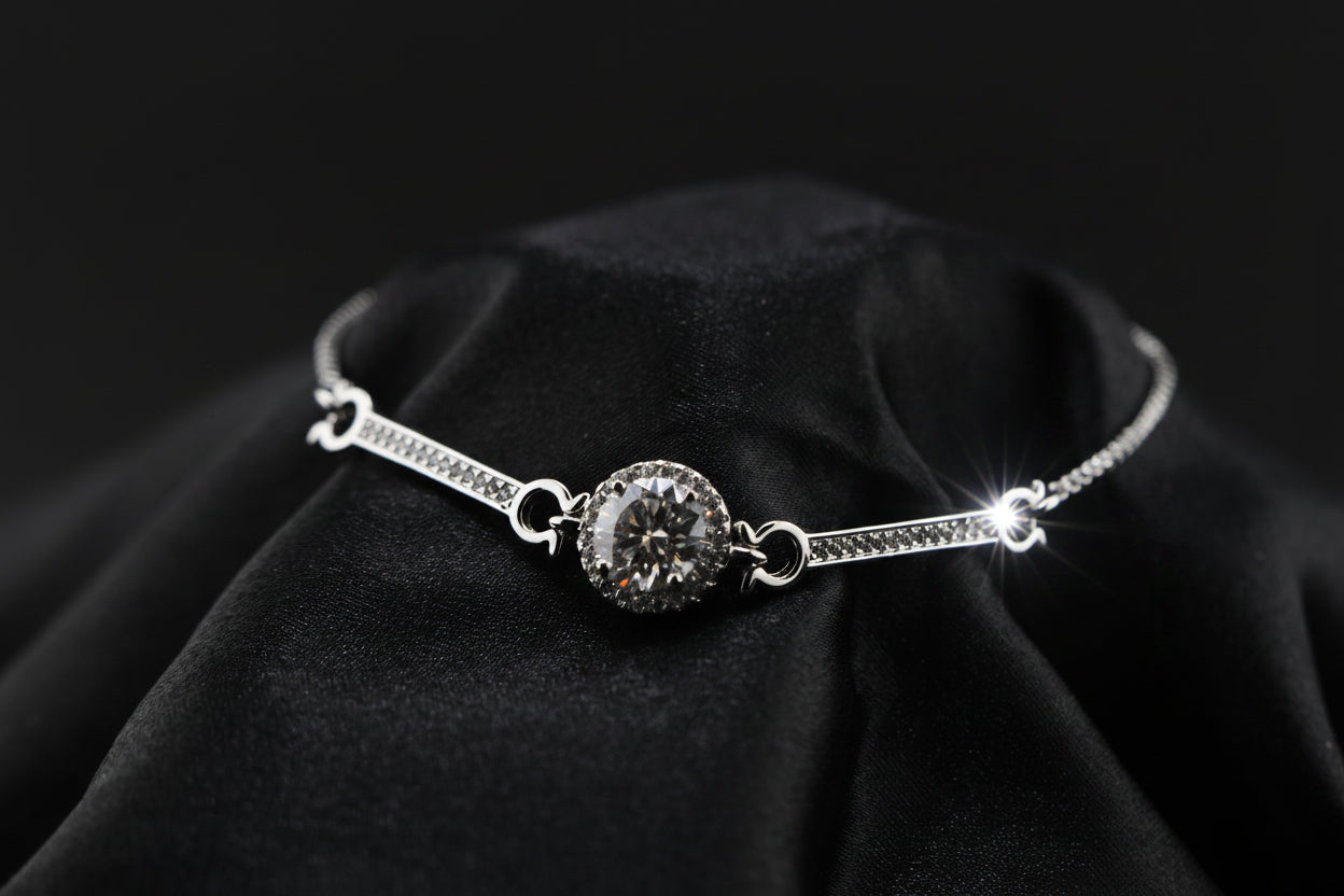 Lunar Drift Moissanite Bolo Tennis Bracelet