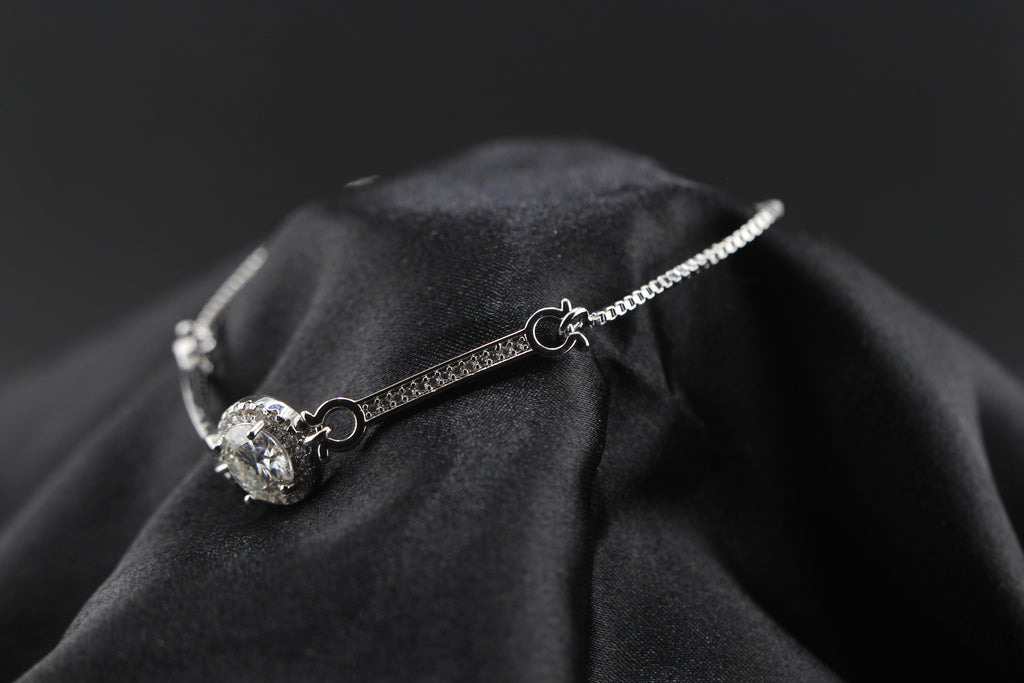 Lunar Drift Moissanite Bolo Tennis Bracelet