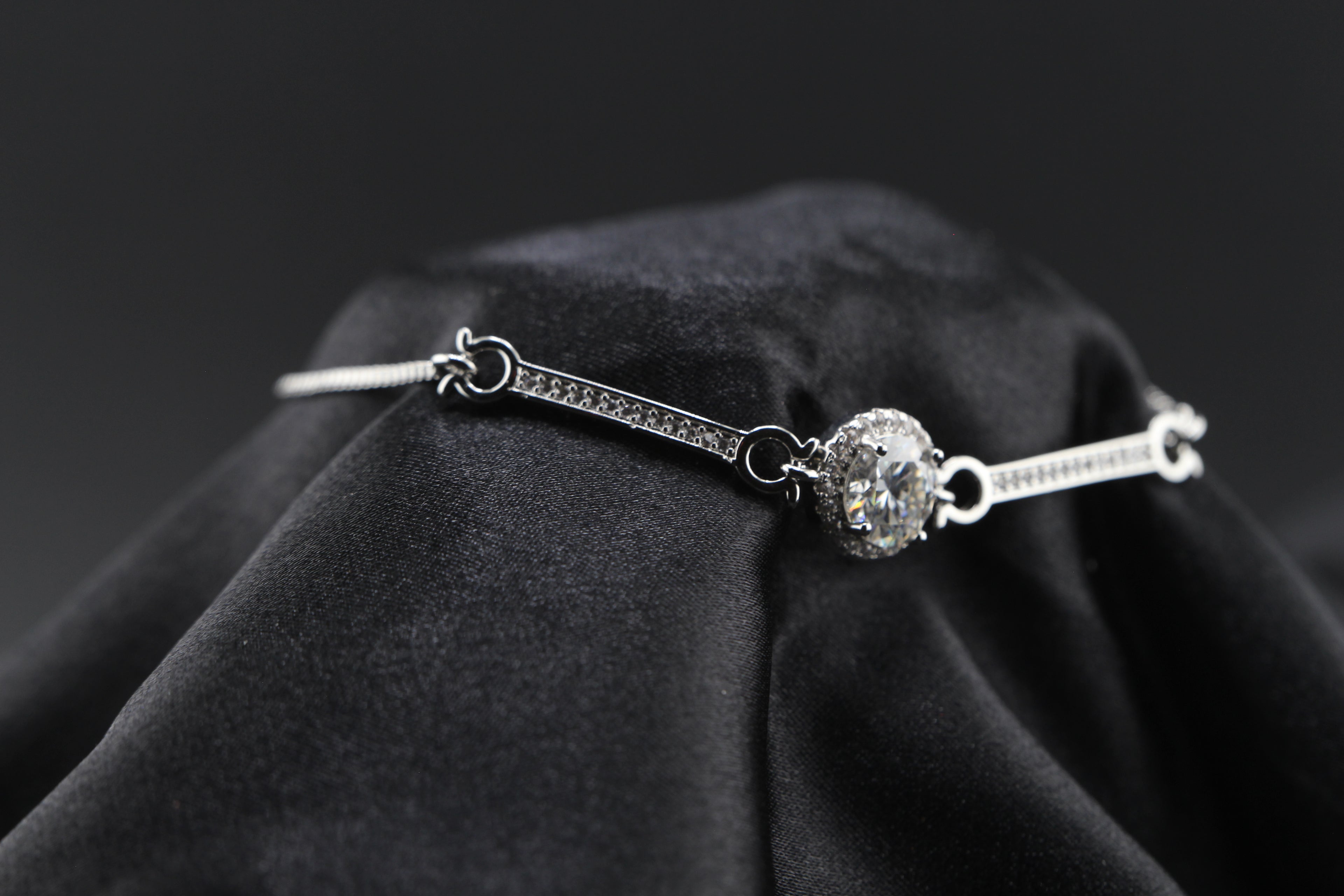 Lunar Drift Moissanite Bolo Tennis Bracelet