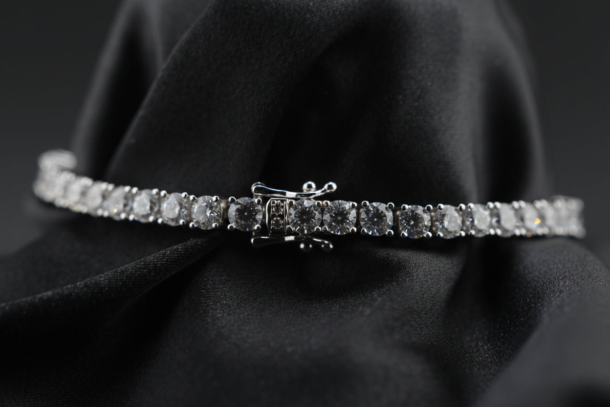 Lunar Cascade CZ Tennis Bracelet