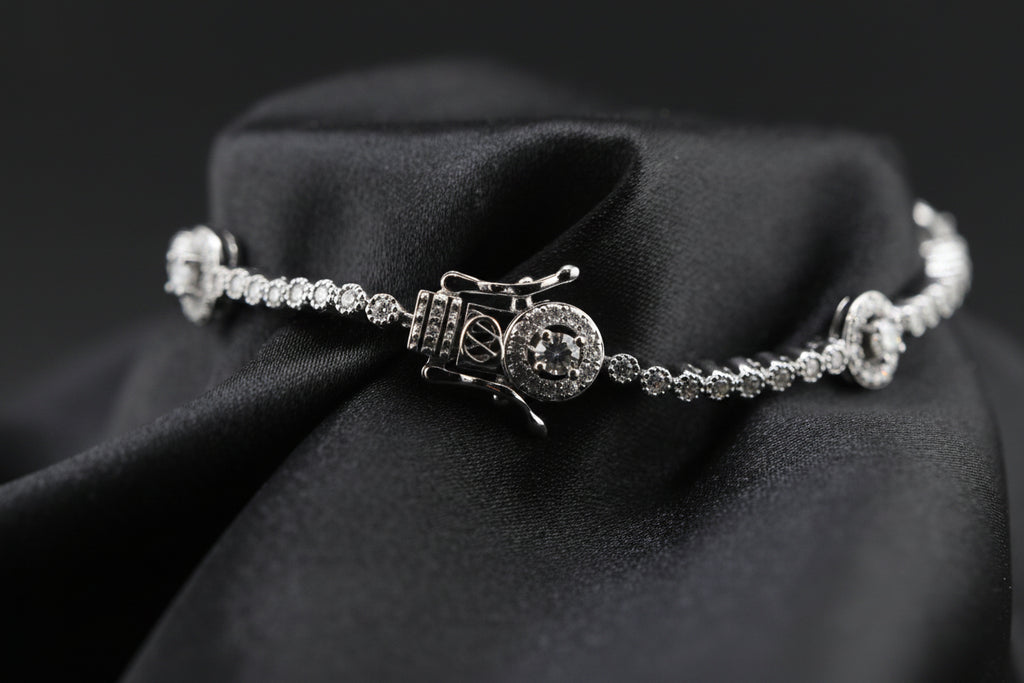 Moonlit Moissanite Vintage Tennis Bracelet
