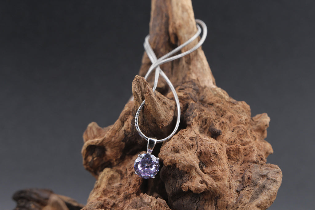 Lunar Blush Kunzite Round Pendant