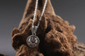 Lunar Halo Moissanite Solitaire Pendant Necklace