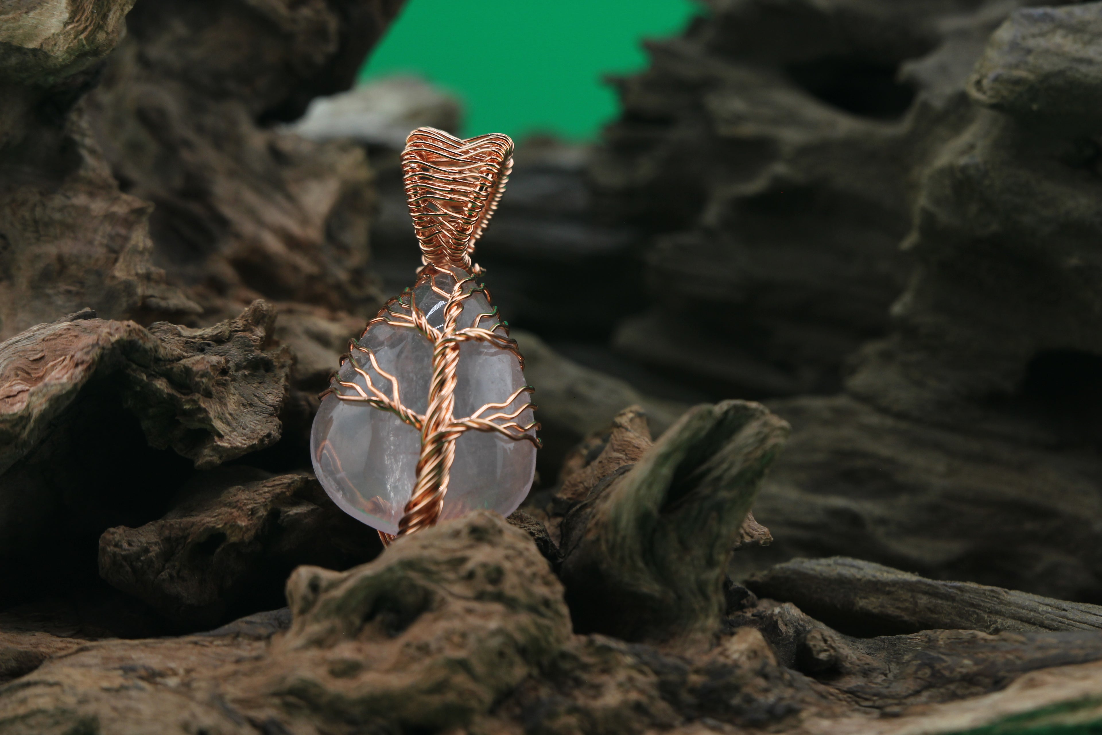 Rosy Reverie Rose Quartz Pendant