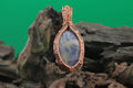 Lunar Calm — Lepidolite & Copper Wire Pendant