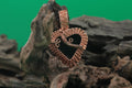 Celestial Heart — Labradorite & Copper Wire Pendant