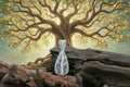Forest Veil — Dendrite Opal & Silver Wire Tree of Life Pendant