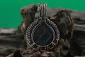Celestial Orb — Labradorite & Copper Wire Round Pendant