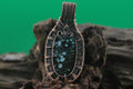 Sea Whisper — Larimar & Copper Wire Pendant