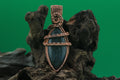 Verdant Soul — Moss Agate & Copper Wire Pendant