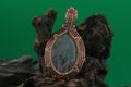 Lunar Drift — Moonstone & Copper Wire Pendant